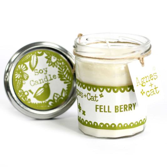 Kerzen im Glasgefäß - Fell Berry
