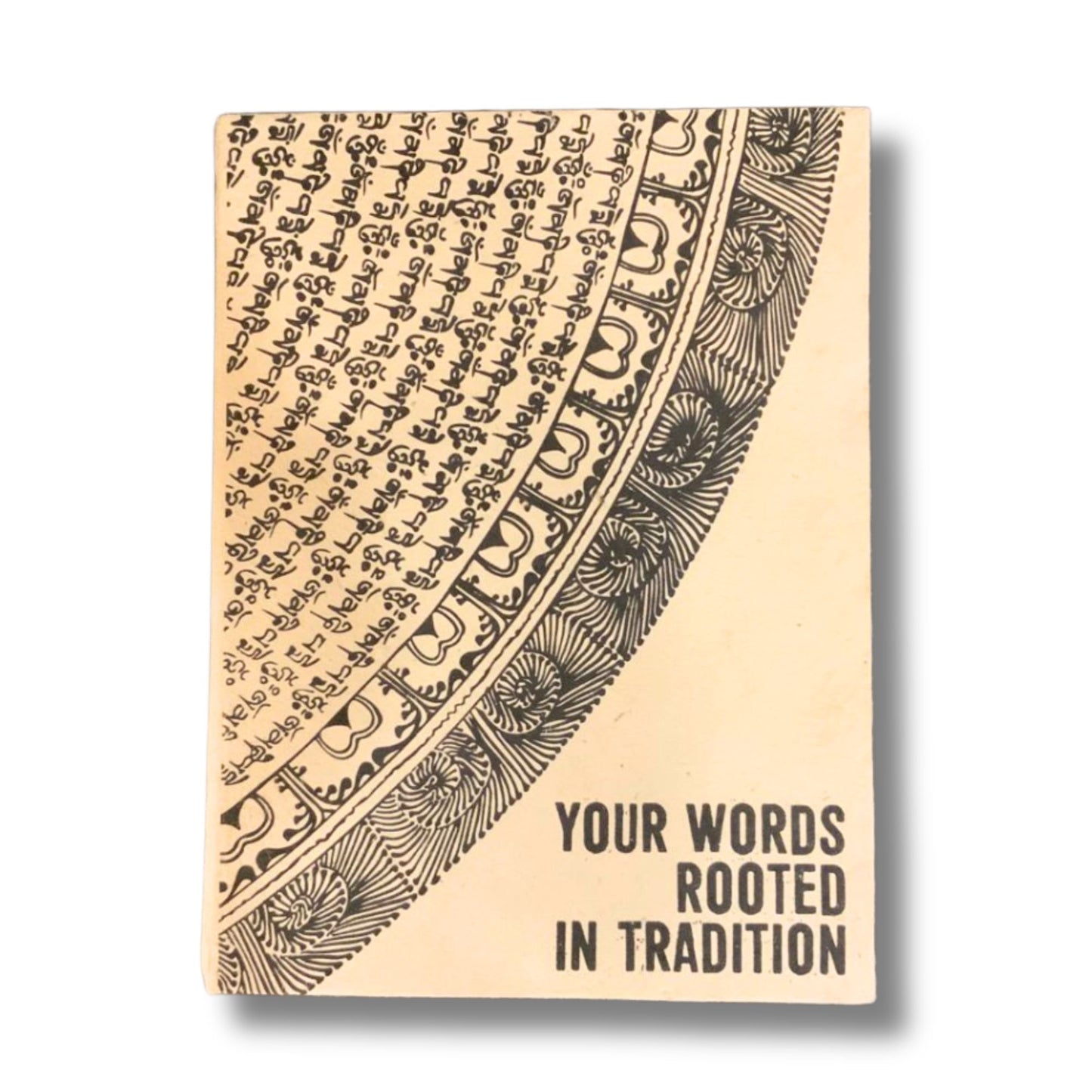 Großes Lokta-Notizbuch – Ihre Worte – inklusive Lesezeichen