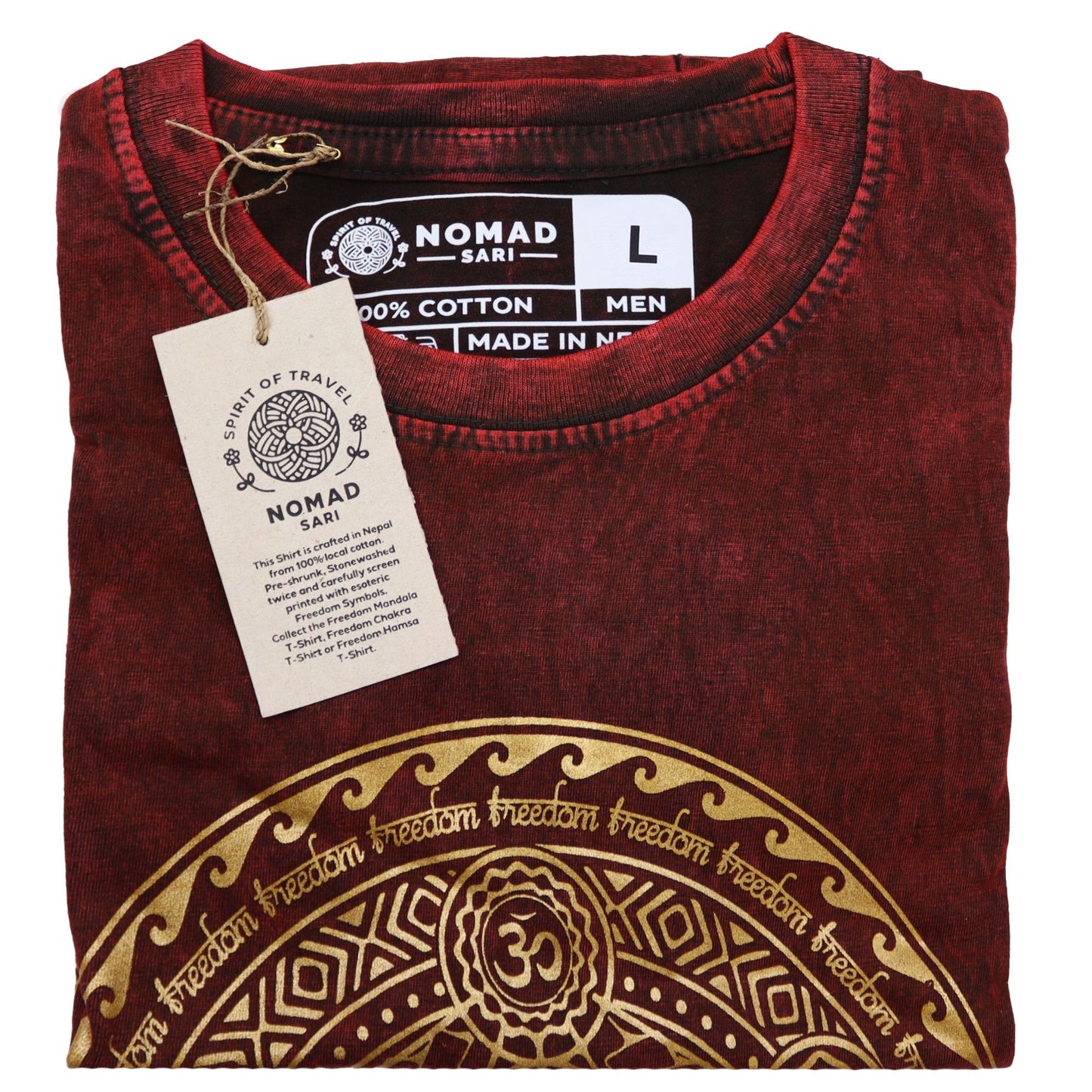 Nomad Sari Kleines T-Shirt – Chakra – Kastanienbraun