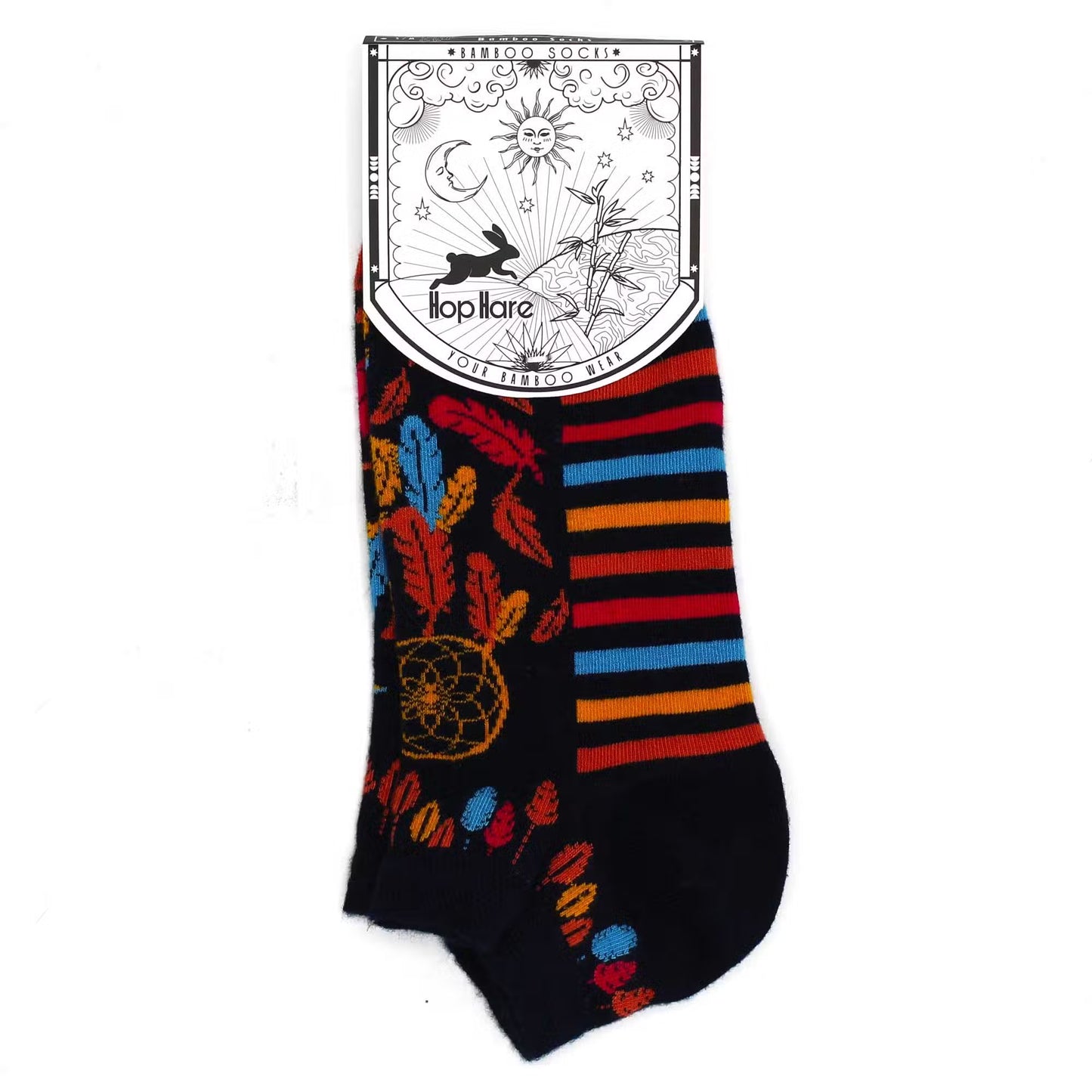 Chaussettes basses en bambou Hop Hare, tailles S/M (36-40) - Attrape-rêves -