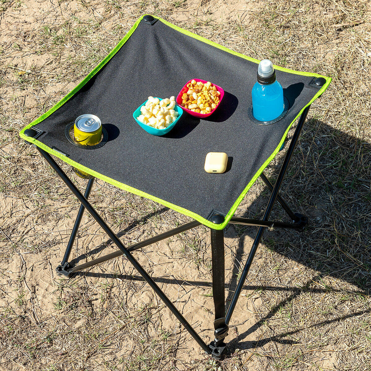 Cafolby InnovaGoods Klappbarer Campingtisch aus Textil mit Bezug