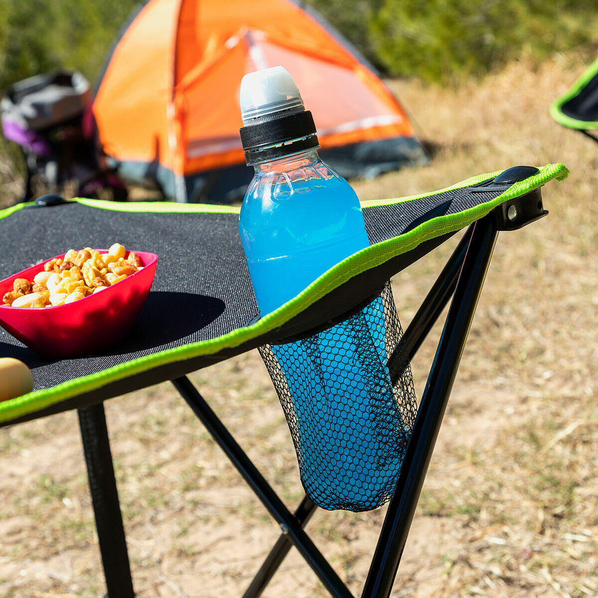 Cafolby InnovaGoods Klappbarer Campingtisch aus Textil mit Bezug