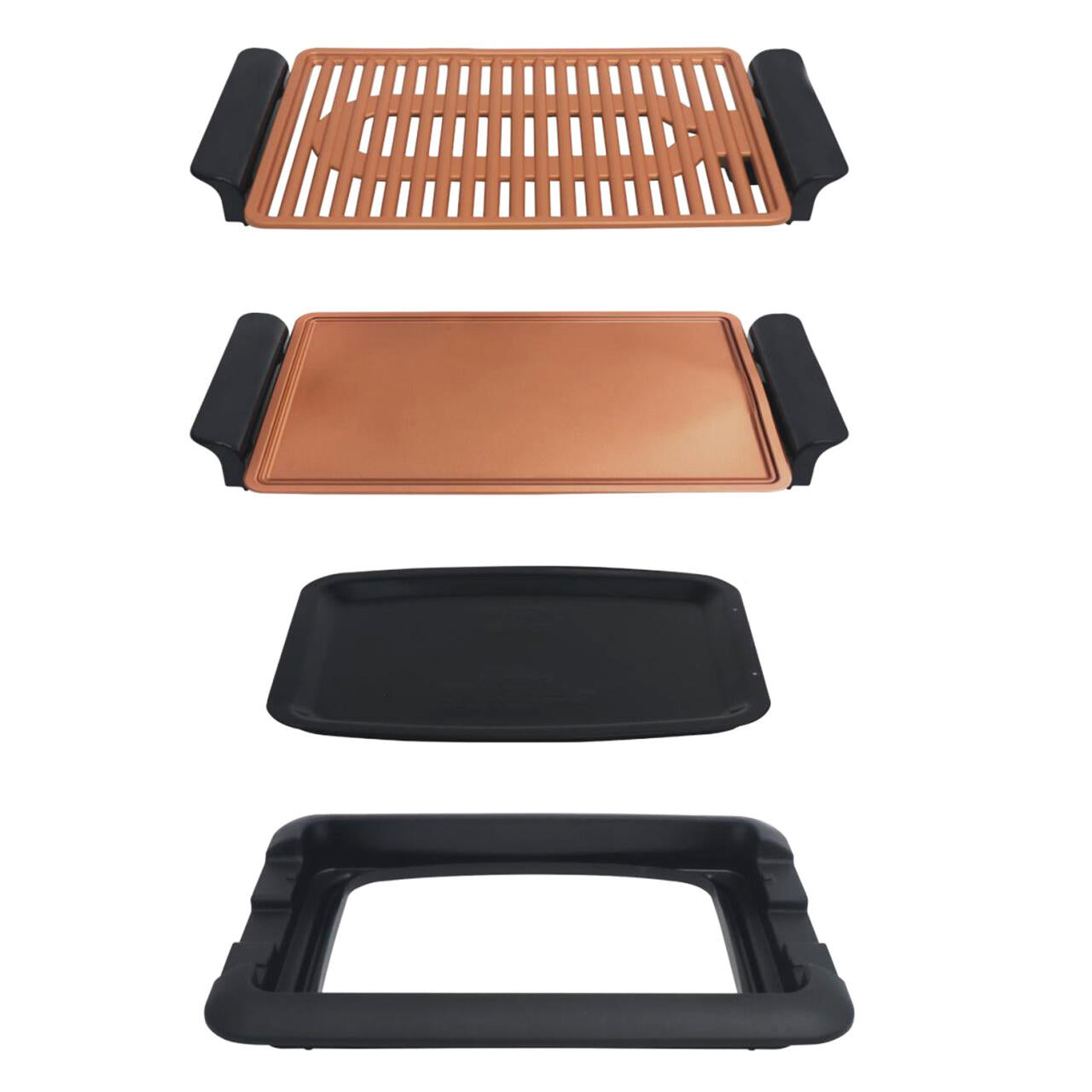 Grill, Grill, Plancha, Barbecue, Elektrisch, Kupfer, Rauchfrei