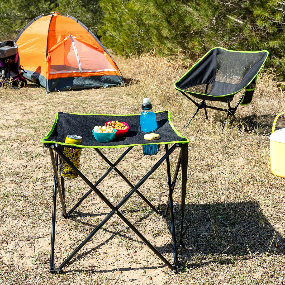 Cafolby InnovaGoods Klappbarer Campingtisch aus Textil mit Bezug