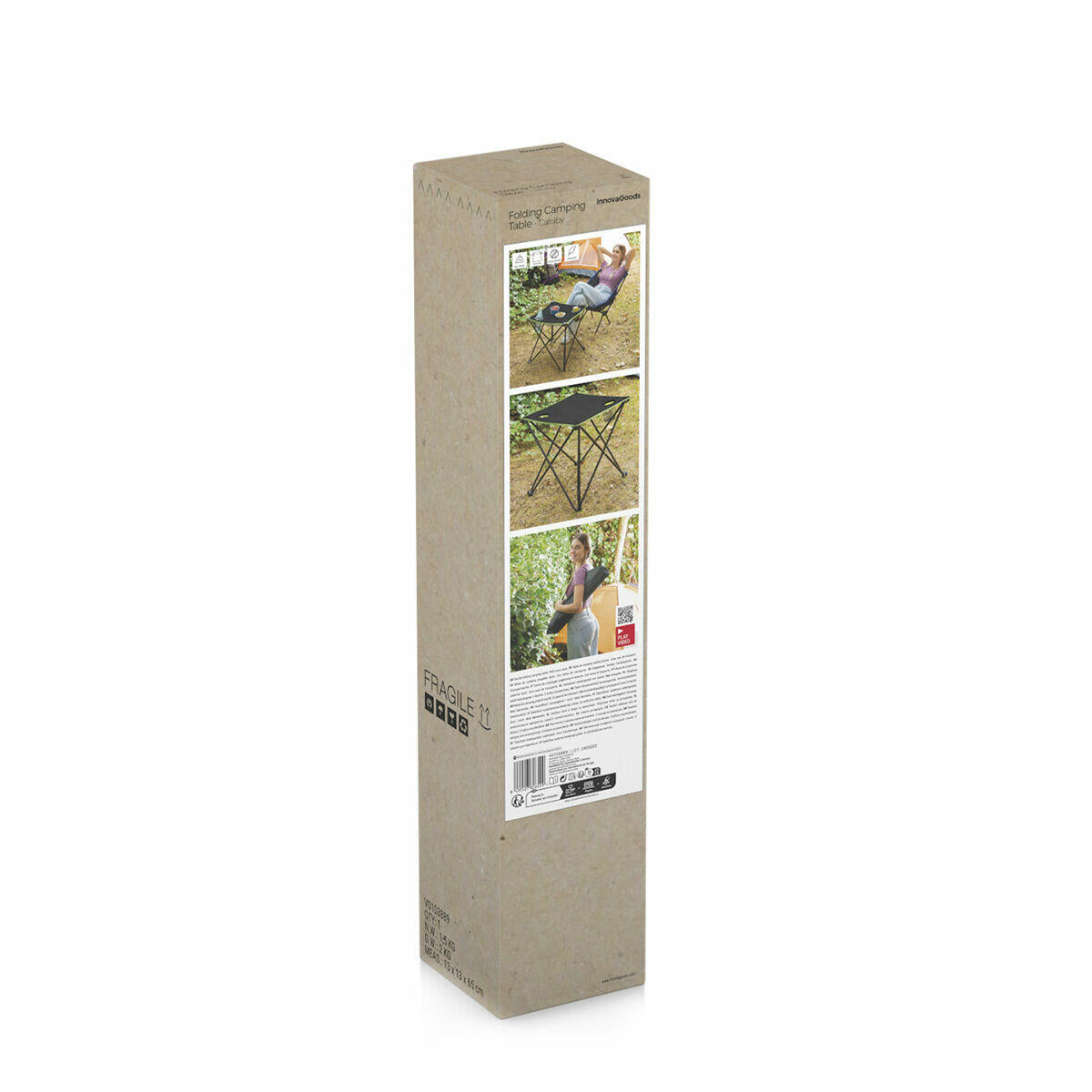 Cafolby InnovaGoods Klappbarer Campingtisch aus Textil mit Bezug