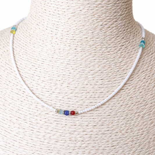 Collar nepalí de gemas extrafinas - Perla y cuentas talladas