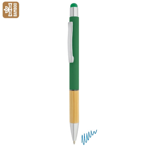 Bolígrafo Bambú Soft Touch Verde