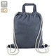 Bolsa Mochila De Algodon Reciclado Gris oscuro