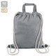 Bolsa Mochila De Algodon Reciclado Negro