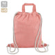 Bolsa Mochila De Algodon Reciclado Naranja
