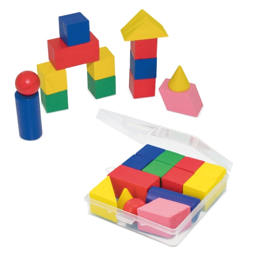 Geometrisches Holzpuzzle