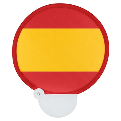 Abanico plegable bandera España