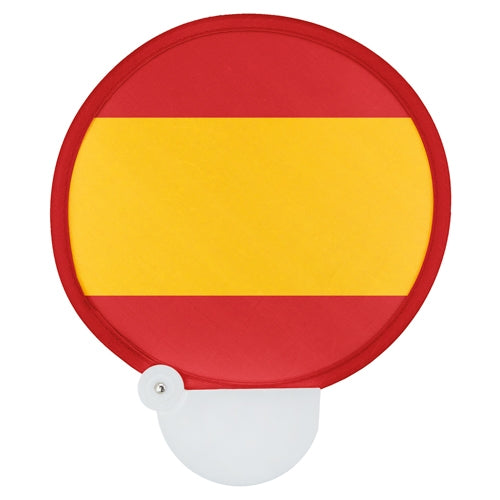 Abanico plegable bandera España