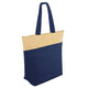 Bolsa nevera algodón yute azul