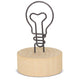 MEMO CLIP CON BASE DE MADERA "EUREKA"