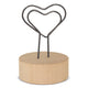 MEMO CLIP CON BASE DE MADERA "LOVE U"