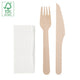 SET DE CUBIERTOS MADERA 3 PCS "TAPA"