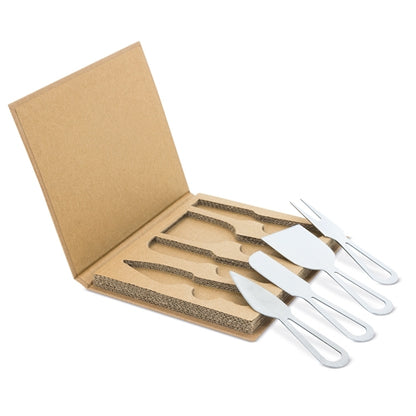 Set 4 Cuchillos Queso Acero
