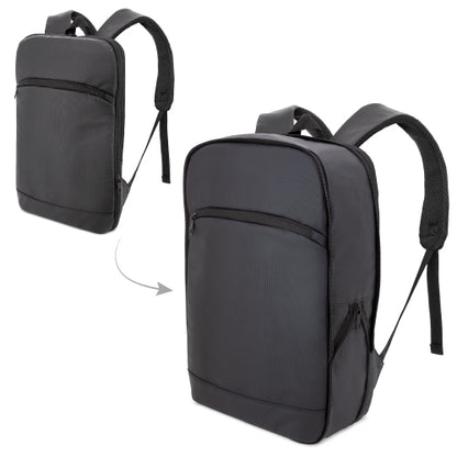 Sac à dos extensible noir Pierre Delone
