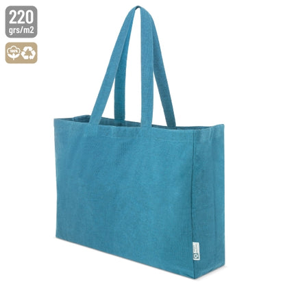 Bolsa Algodón Reciclado Azul