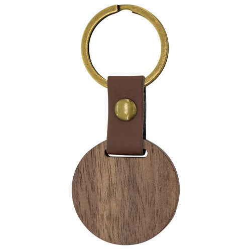 Porte-clés rond en bois