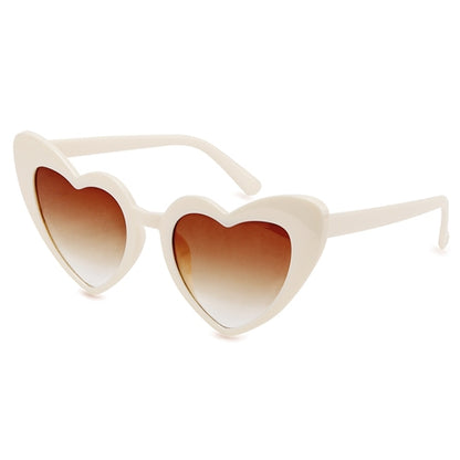 Gafas Sol Corazón Beige (lote de 20)