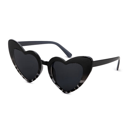 Schwarze Herz-Sonnenbrille