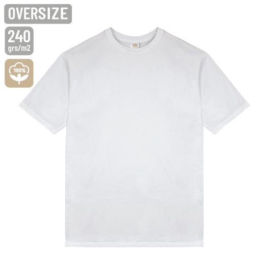 Weißes Oversize-T-Shirt – Größe S