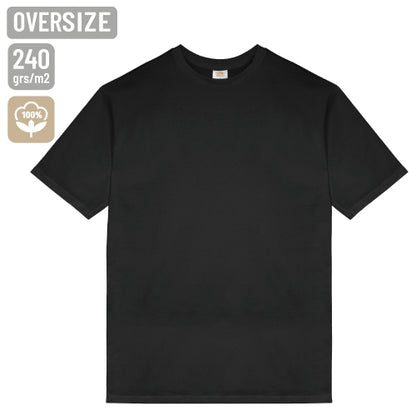 Schwarzes Oversize-T-Shirt – Größe XS