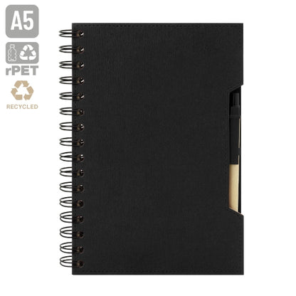 A5-Notizbuch mit schwarzem Öko-Stift