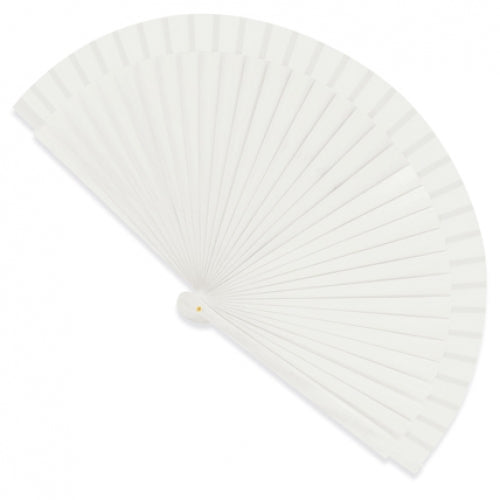 Abanico Madera Barnizada Blanco