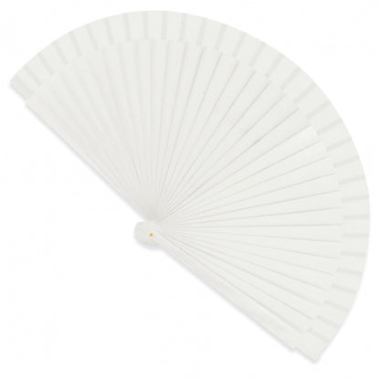 Abanico Madera Barnizada Blanco