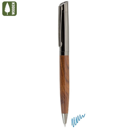 Bolígrafo Madera Metal Estuche