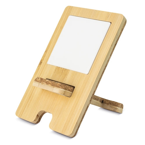 Présentoir à souvenirs en bambou, liège et céramique pour sublimation