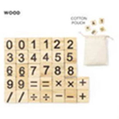 Juego de Madera Matemático con Bolsa