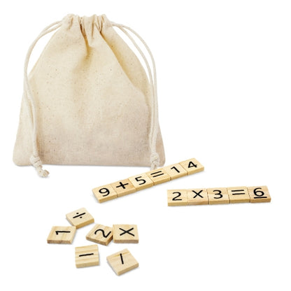 Juego de Madera Matemático con Bolsa