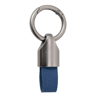 Llavero Desmontable Cuero Azul
