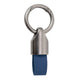 Llavero Desmontable Cuero Azul