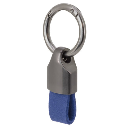 Llavero Desmontable Cuero Azul