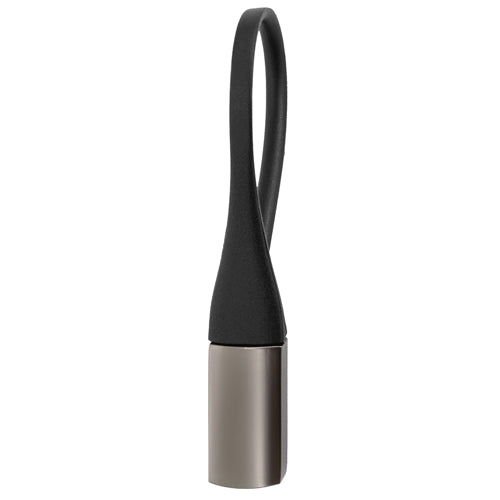 PORTE-CLÉS MÉTAL/SILICONE « TITANE »