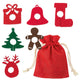 Set 6 Marcadores Fieltro Copas Navidad