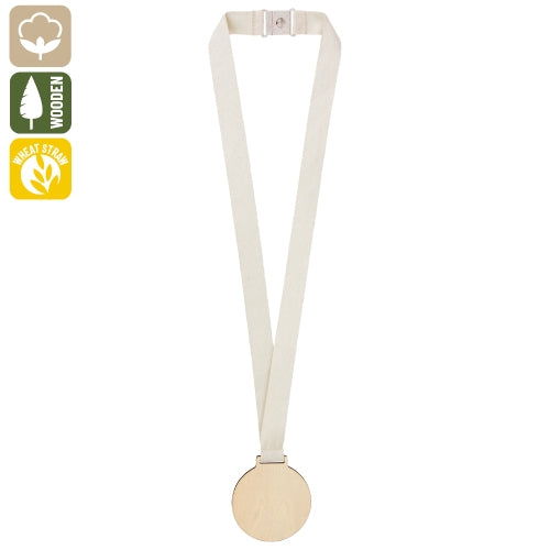 Medalla Eco Madera Natural