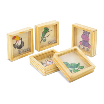Set 5 laberintos madera animales