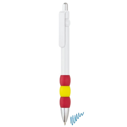 Kugelschreiber Spanienflagge auf Weiß
