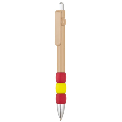 Kugelschreiber Spanienflagge Holzfarbe