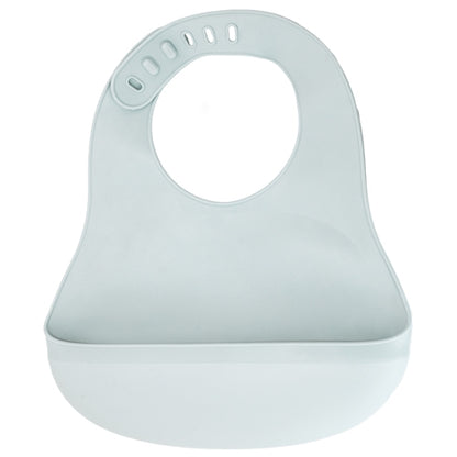 Babero Silicona Impermeable Gris