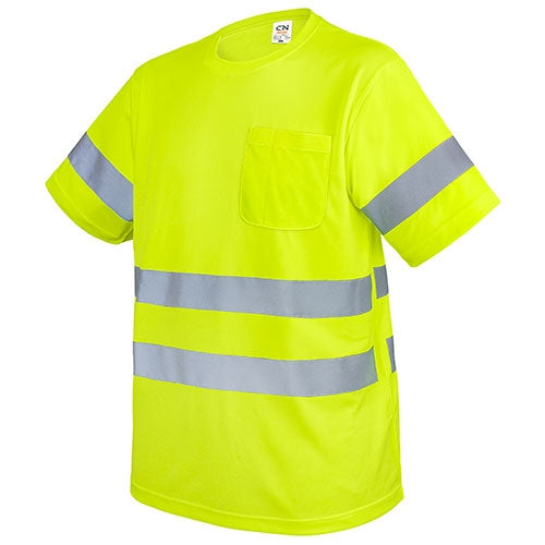 T-SHIRT AVEC POCHE ET BANDES RÉFLÉCHISSANTES « KRZ »