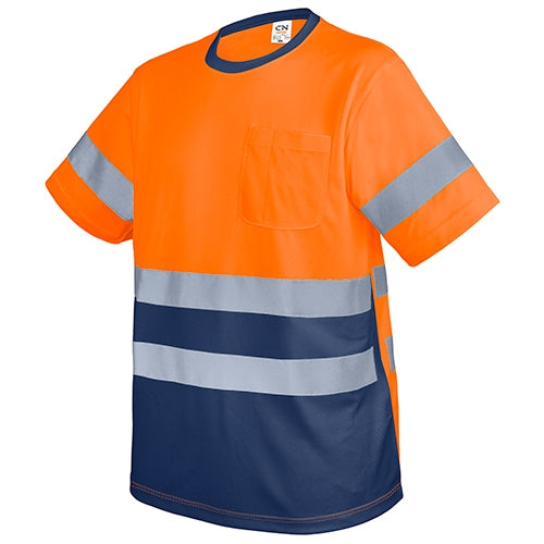 T-SHIRT AVEC POCHE ET BANDES RÉFLÉCHISSANTES « KRZ »