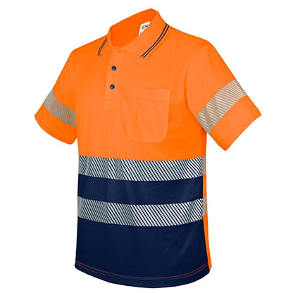 POLO AVEC POCHE ET BANDES ÉLASTIQUES RÉFLÉCHISSANTES « QVO »