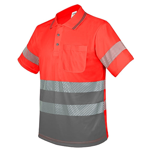POLO AVEC POCHE ET BANDES ÉLASTIQUES RÉFLÉCHISSANTES « QVO »
